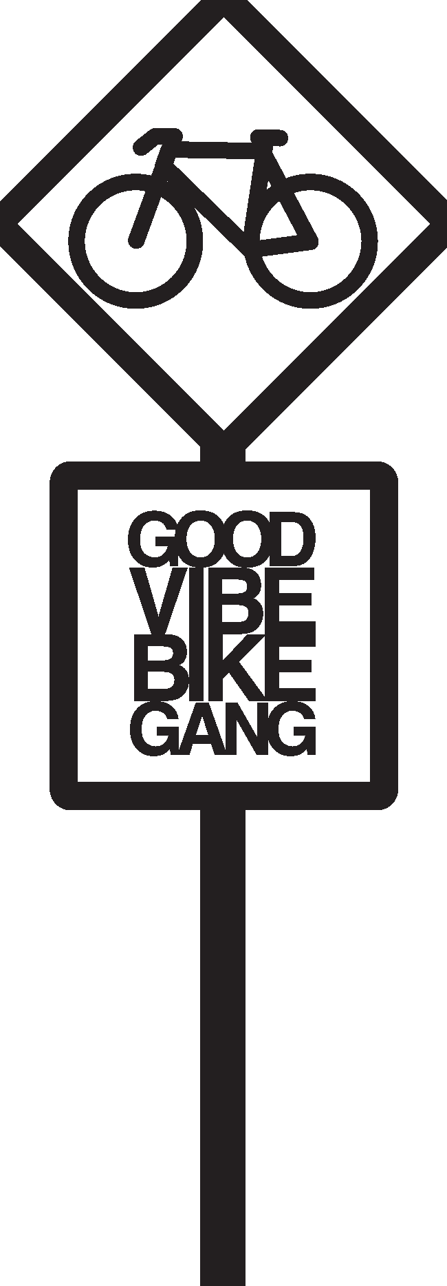 Good Vibe Bike Gang Logo Vector Logo